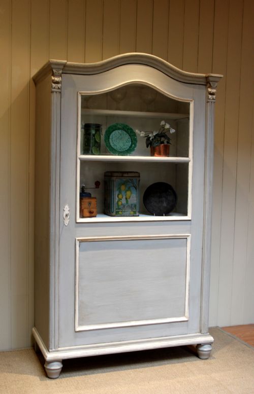 Continental Painted Part Glazed Cabinet
