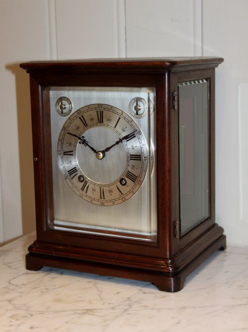 Edwardian Four Glass Ting Tang Mantel Clock