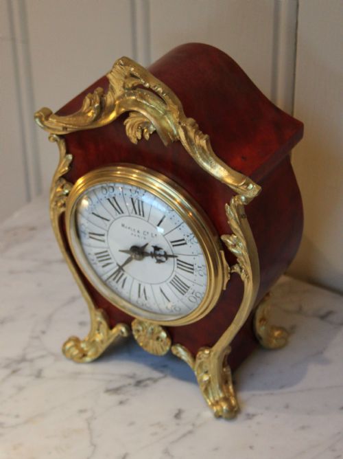 fig 1. French Tortoiseshell and gilt Mantel Clock