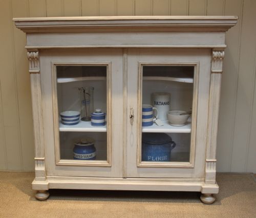 Late 19th Century Painted Bookcase /Cabinet