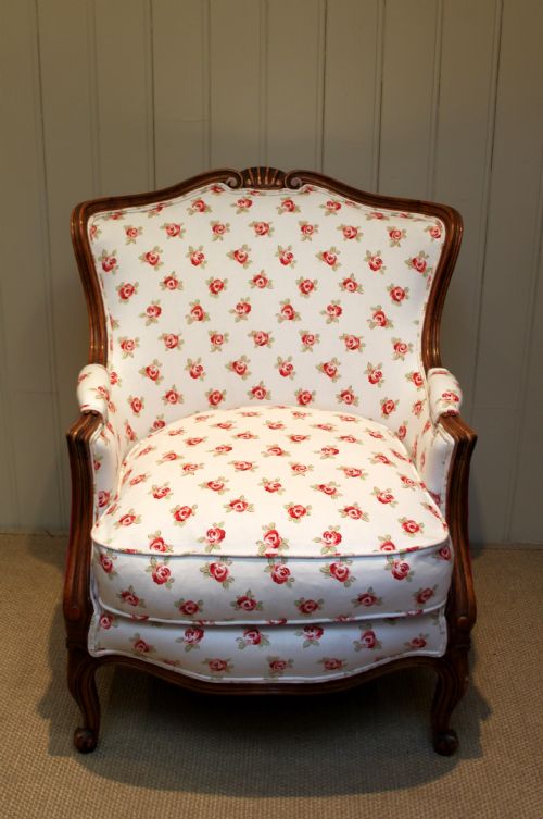 French Beechwood Framed Armchair