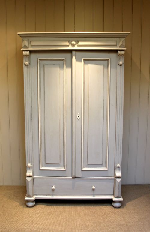 Late 19th Century Painted Two Door Wardrobe