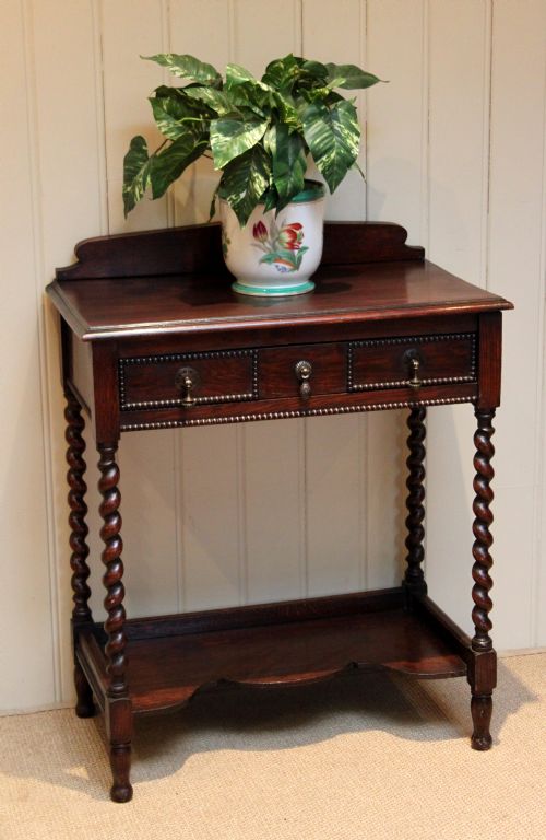 Solid Oak Hall Table