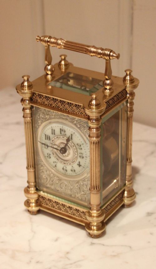 fig 1. Ornate Timepiece Carriage Clock 