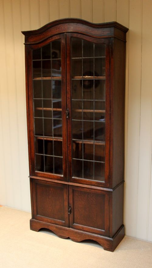 1920s Oak Glazed Bookcase