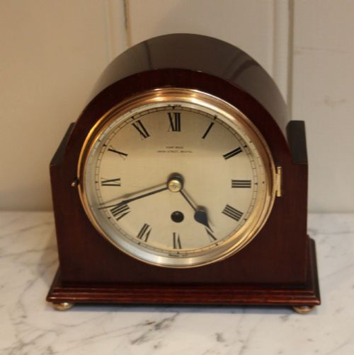 fig 1. Solid mahogany timepiece Mantel Clock 