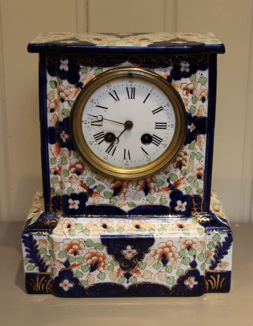 Unusual Ceramic Mantel Clock