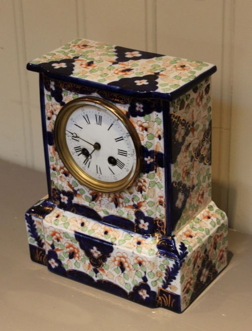 fig 1. Unusual Ceramic Mantel Clock
