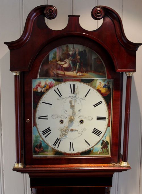 fig 1. Scottish Mahogany Longcase Clock