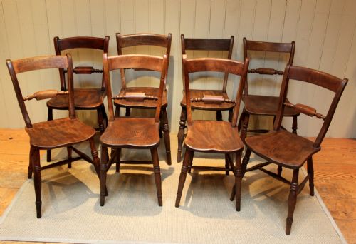 Harlequin Set of Eight Kitchen Chairs