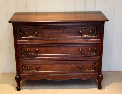 French Solid Oak Chest of Drawers