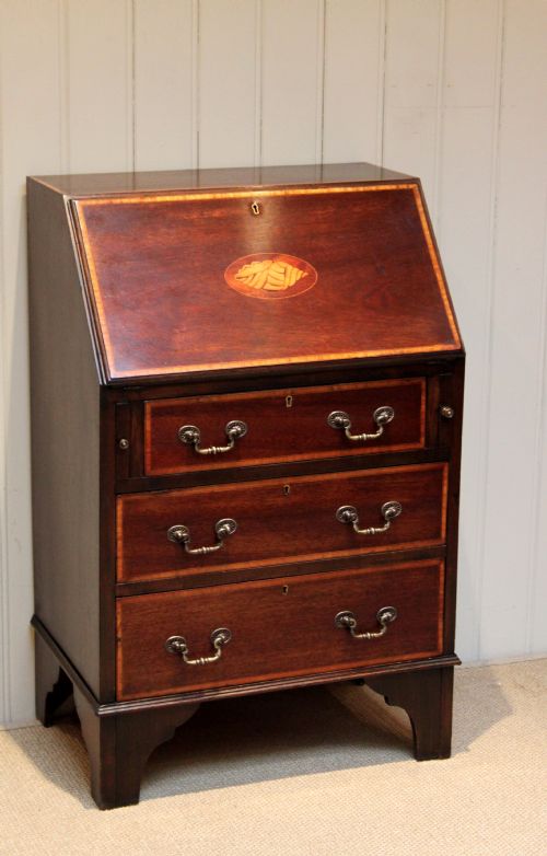 Small Edwardian Mahogany Bureau