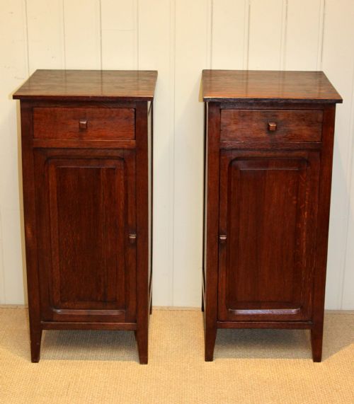Pair of Solid Oak Bedside Cabinets