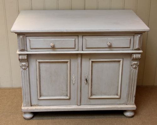 Late 19th Century Painted Pine Continental Side Cabinet