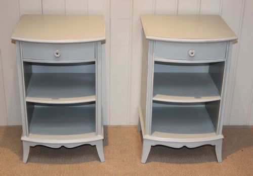 Pair of Painted Bedside Cabinets