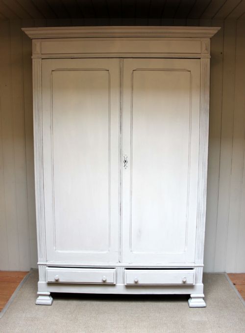 French Painted Pine Wardrobe