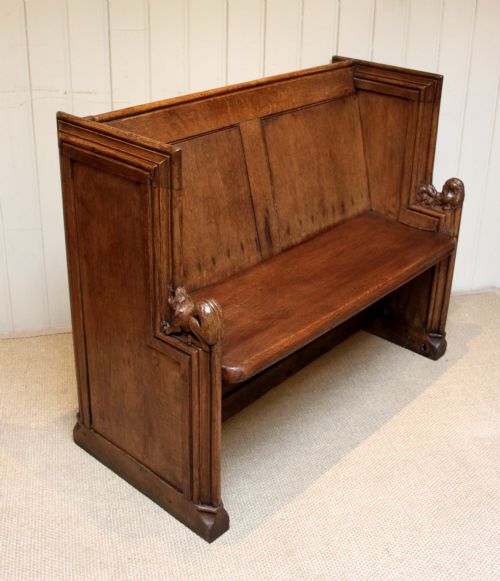 Solid Oak Pew from Sheffield Cathedral