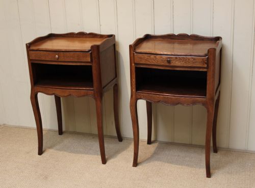 Pair of Oak Bedside Cabinets