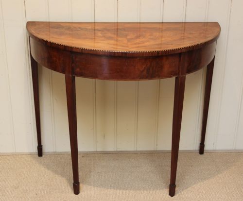 Early 19th Century Mahogany Demi-lune Table
