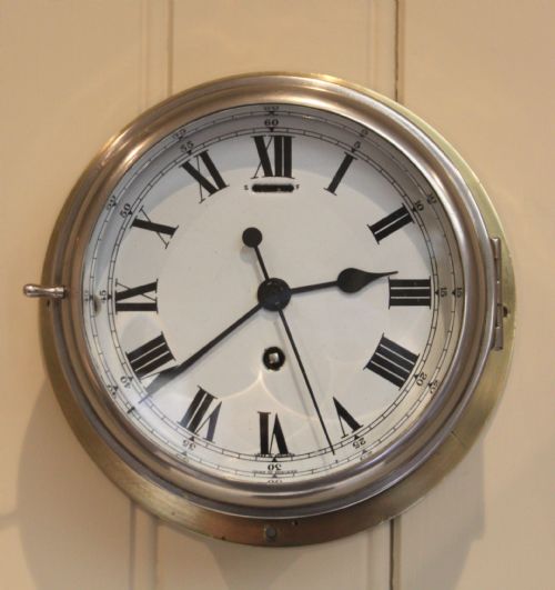 Brass and Nickel Ships Clock