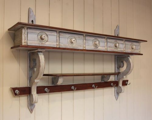French Painted Wall Shelves
