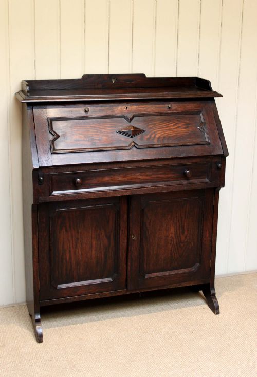 Slim Dark Oak Bureau