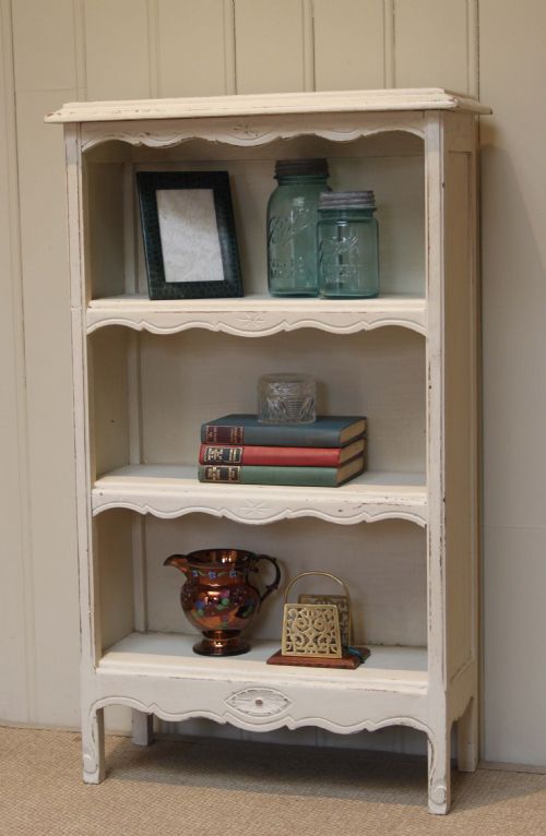 Small French Painted Open Bookshelves
