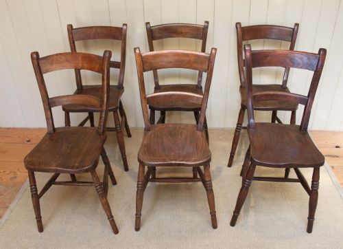 Set of Six Bar Back Chairs