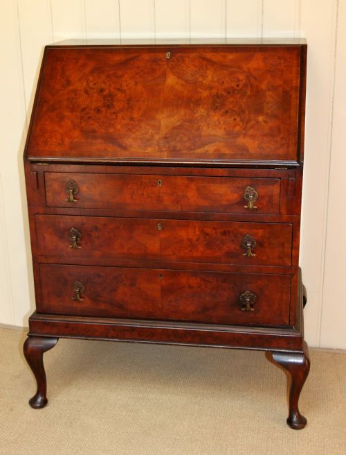Queen Anne Style Walnut Bureau