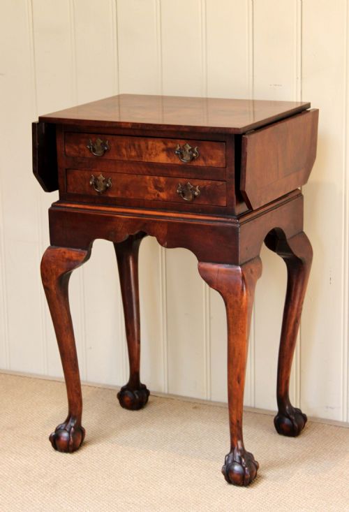Small Walnut Drop Leaf Table