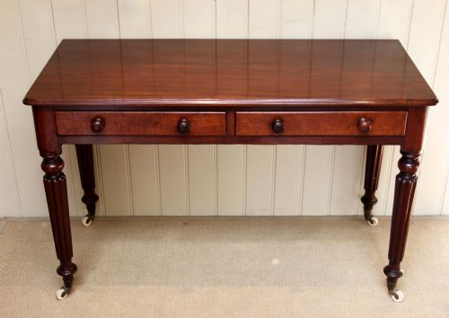 Mahogany Two Drawer Side Table