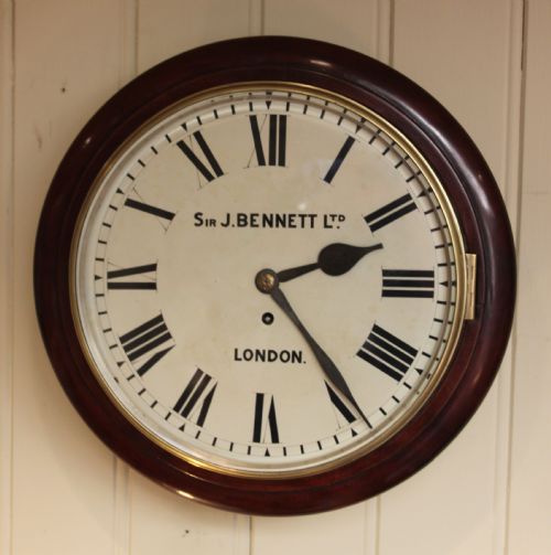 Mahogany Fusee Dial Clock