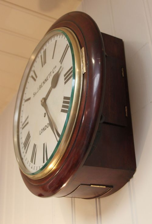 fig 1. Mahogany Fusee Dial Clock