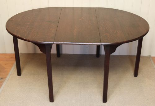 Early 19th Century Solid Oak Country D End Table
