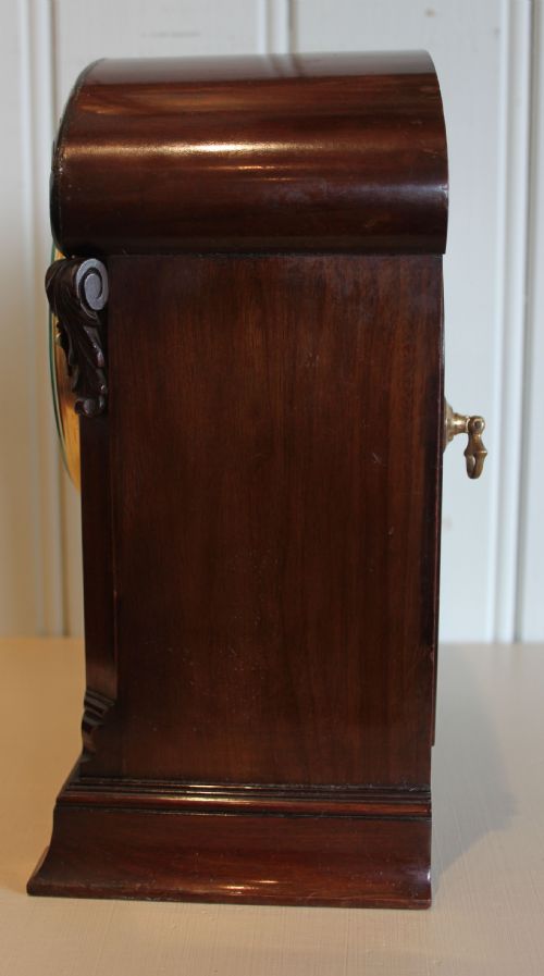 fig 1. Small Edwardian Mahogany Mantel Clock