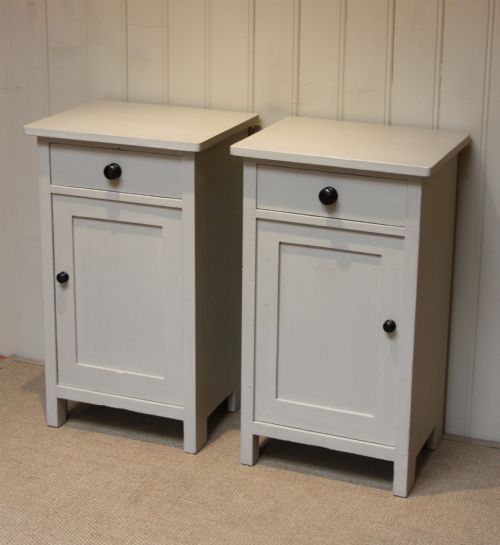 Pair of Painted Bedside Cabinets