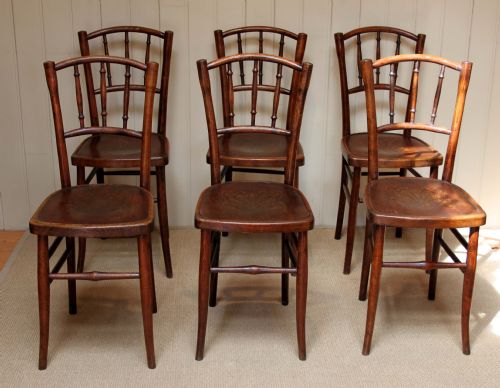 Set of Six Bentwood Chairs