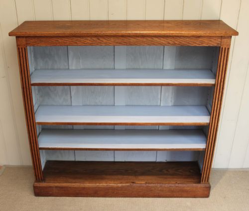 Early 20th Century Solid Oak Open Bookcase