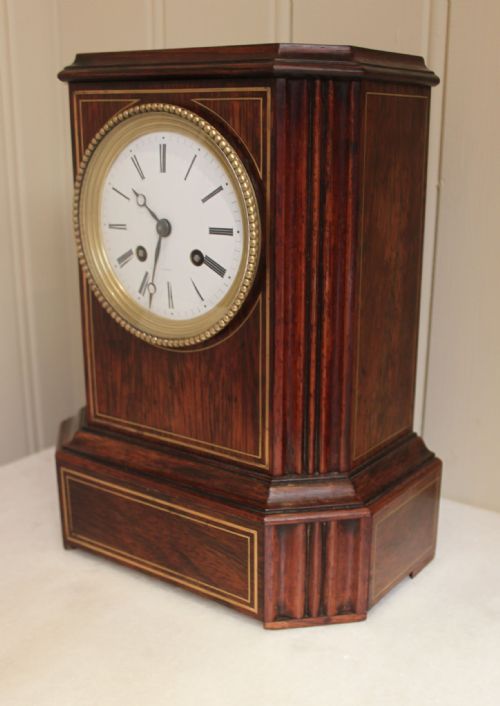 fig 1. French Rosewood Bell Striking Mantel Clock