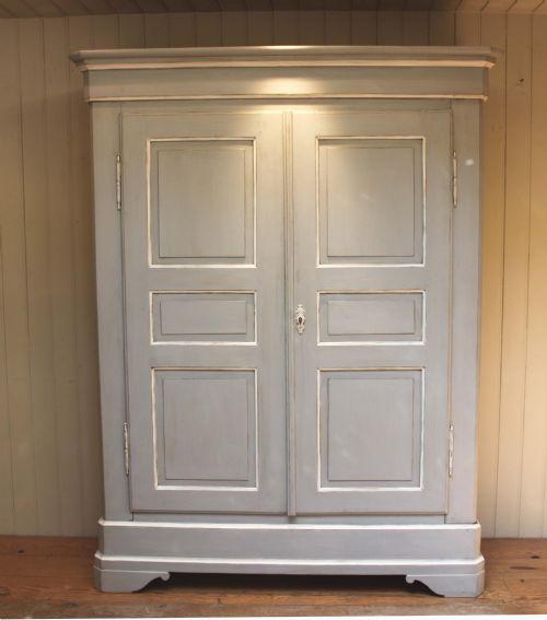 Large Continental Painted Two Door Wardrobe