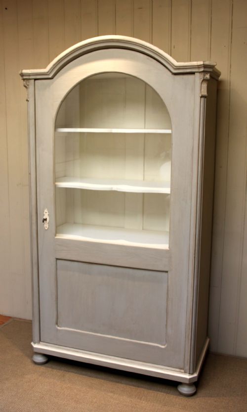 Continental Painted Pine Part Glazed Cabinet