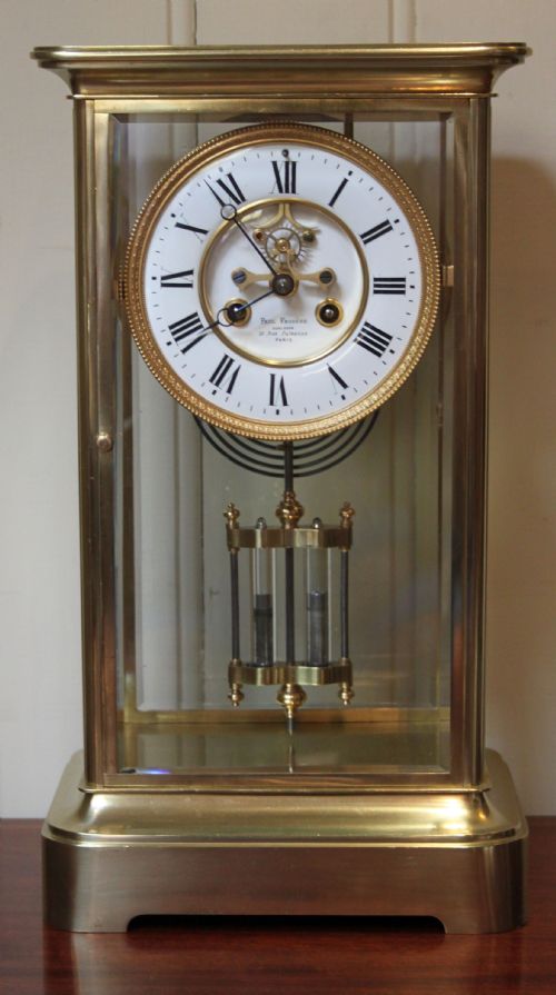 Substantial French Four Glass Clock