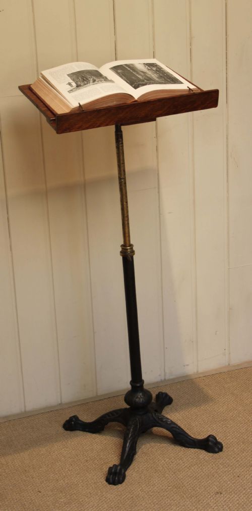 Victorian Oak Reading/music Stand