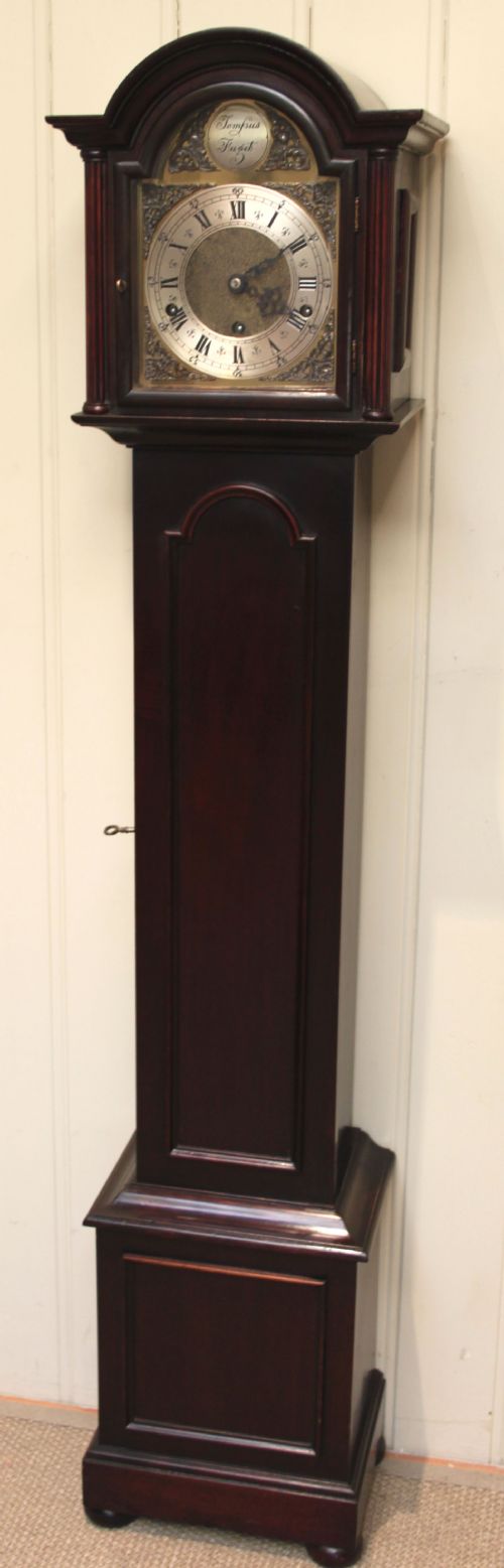 Mahogany Granddaughter Clock (Miniature Longcase Clock)