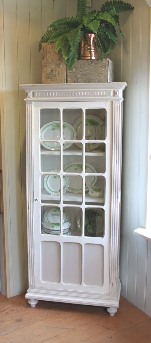 French Painted Glazed Cabinet