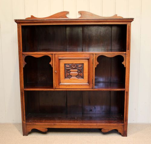 Edwardian Walnut Bookshelves
