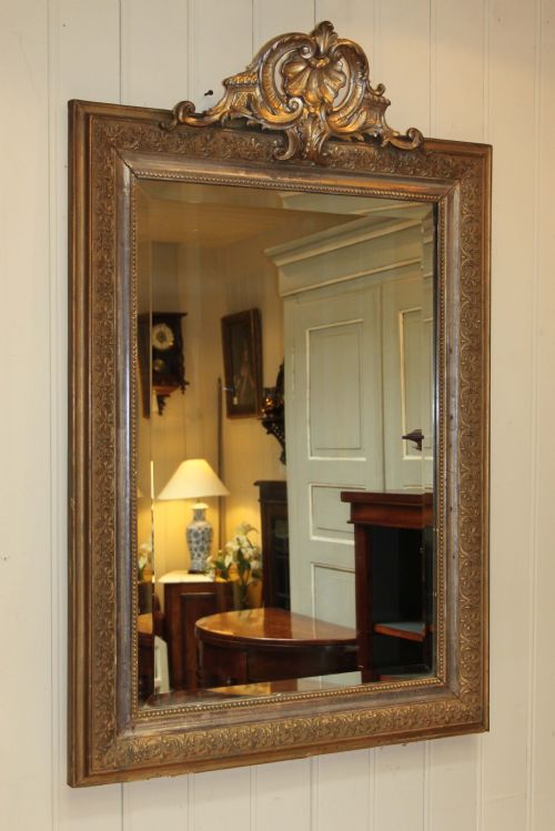 Late 19th Century French Giltwood Mirror