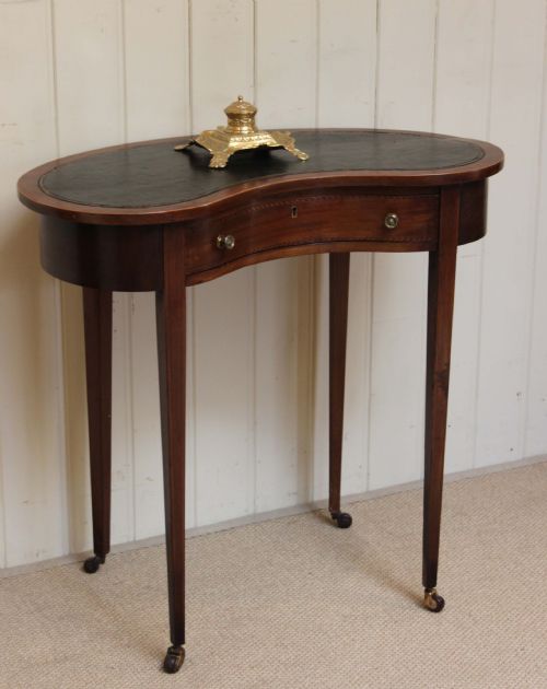 Edwardian Kidney Shaped Desk