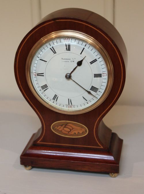 Harrods Mahogany Balloon Clock