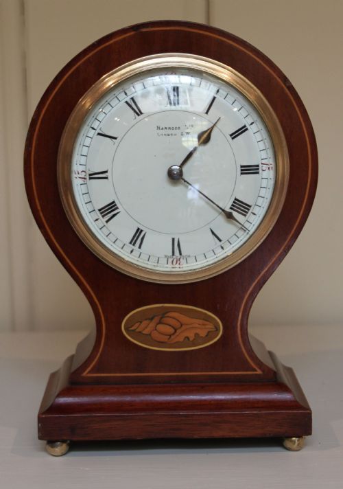 fig 1. Harrods Mahogany Balloon Clock